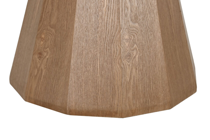 Table de repas ronde 120cm en céramique et bois SAHARA – Image 4