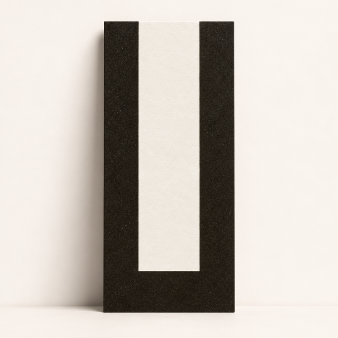 Carrelage décoratif Mattonelle Margherita FRAME BLACK 10,1x20,5 par Mutina