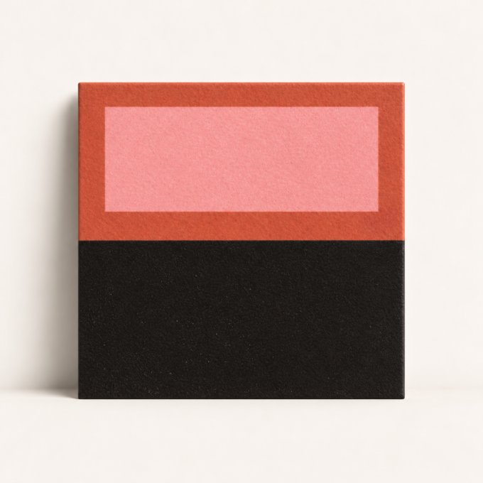 Carrelage décoratif Margherita BLACK TERRACOTTA 20,5x20,5 par Mutina