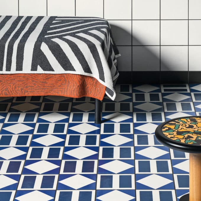 Carrelage décoratif Mattonelle Margherita MARGHE WHITE 20,5x20,5 par Mutina