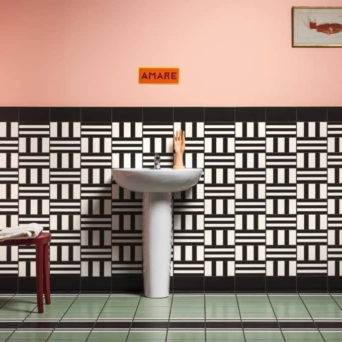 Carrelage décoratif Mattonelle Margherita MARGHE GREEN 20,5x20,5 par Mutina