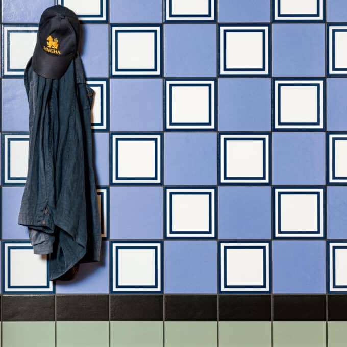 Carrelage décoratif Mattonelle Margherita SQUARE BLUE 20,5x20,5 par Mutina