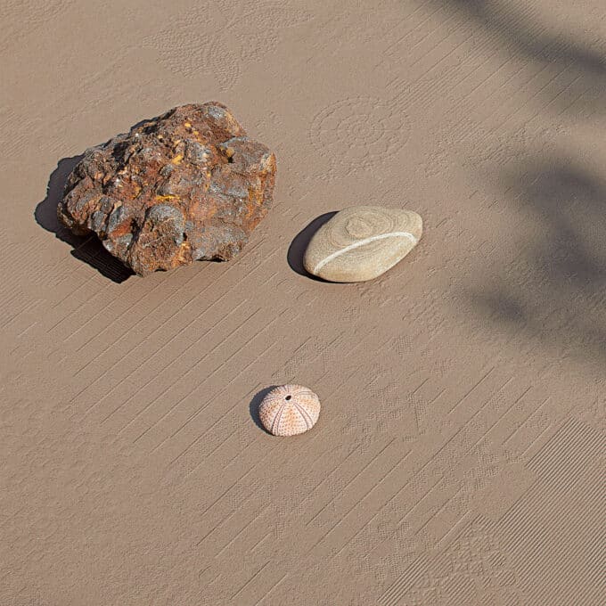 Carrelage décoratif Mutina Déchirer DÉCOR ÉCRU 120x120