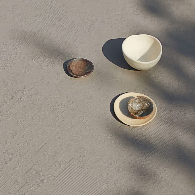 Carrelage décoratif Mutina Déchirer DÉCOR GRIGIO 120x120