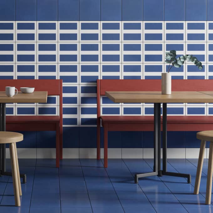 Carrelage décoratif Mattonelle Margherita MARGHE BLUE 20,5x20,5 par Mutina