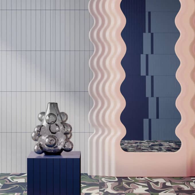 Carrelage en grès cérame FLUID MIXOLOGY 18,6 x 18,6 par Quintessenza