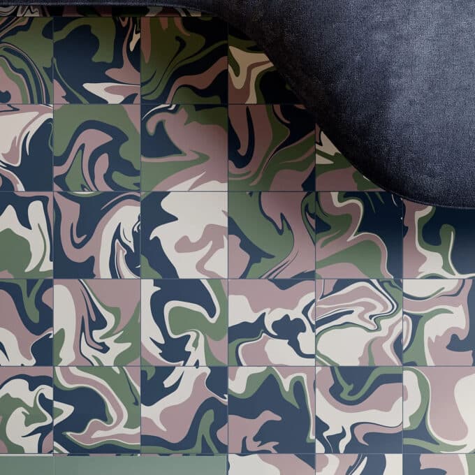 Carrelage en grès cérame FLUID MIXOLOGY 18,6 x 18,6 par Quintessenza