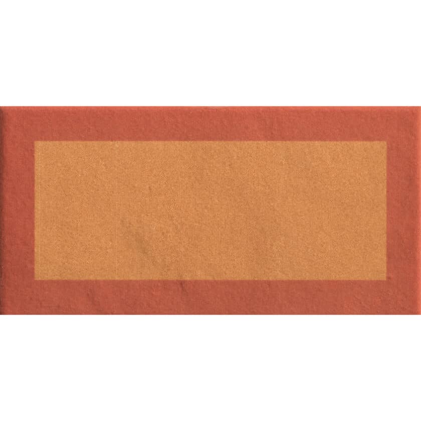 Carrelage décoratif Mattonelle Margherita FRAME TERRACOTTA 10,1x20,5 par Mutina