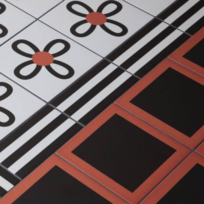 Carrelage décoratif Mattonelle Margherita SQUARE TERRACOTTA 20,5x20,5 par Mutina