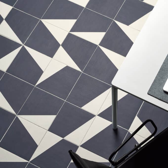 Carrelage sol et mur Mutina Puzzle EDGE SMOKE 25x25