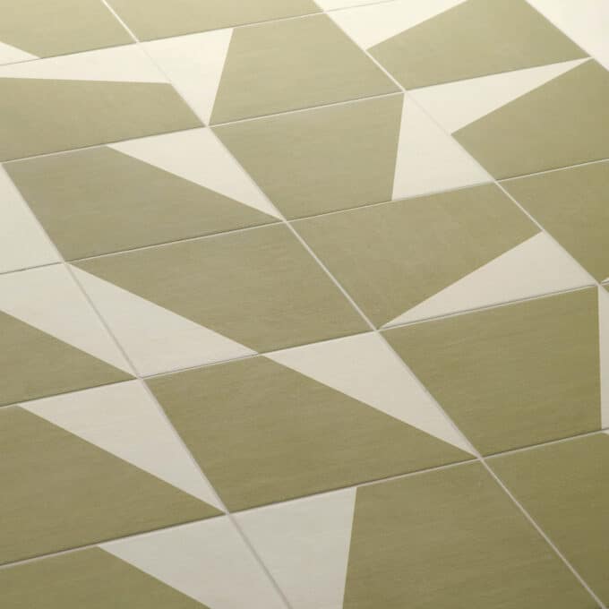 Carrelage sol et mur Mutina Puzzle EDGE OLIVE 25x25