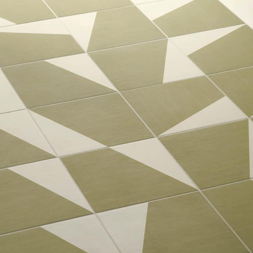 Carrelage sol et mur Mutina Puzzle EDGE OLIVE 25x25 – Image 4