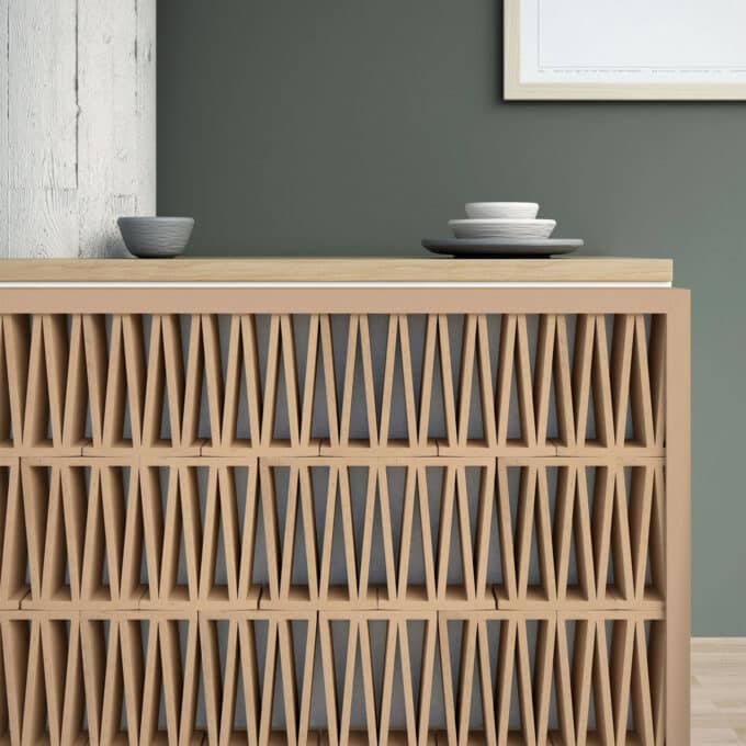 Claustra Mutina CELOSIA par Patricia Urquiola L.20,5 x H.26,5 x P.10 cm