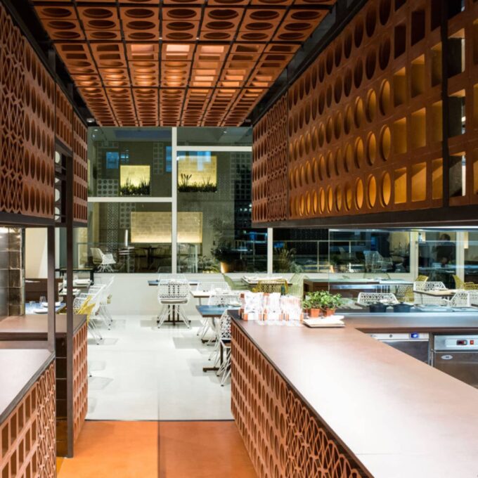 Claustra en Terre Cuite Ferres - ESTARTIT Rojo