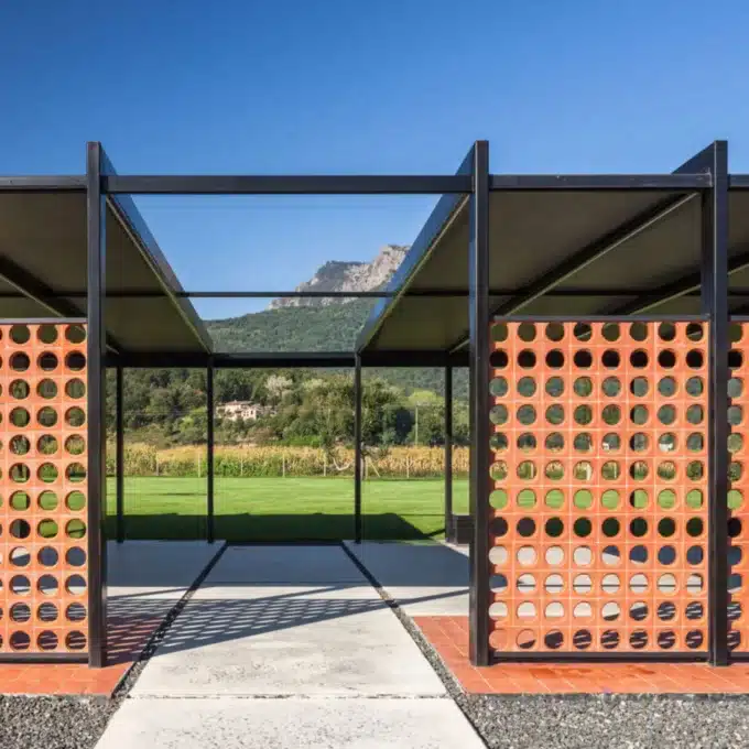 Claustra en Terre Cuite Ferres - ESTARTIT Rojo