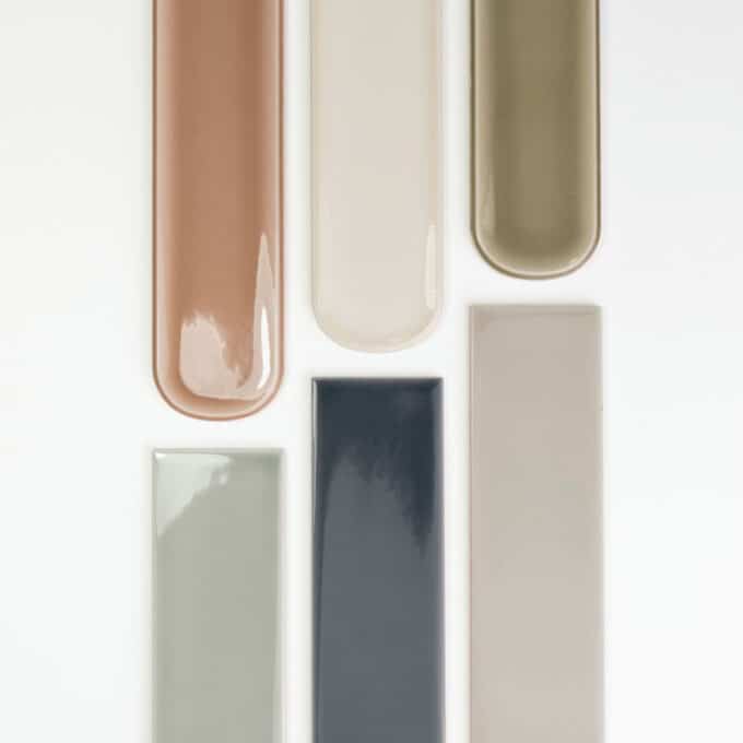 Carrelage mural en faïence Wow Aquarelle TITANIUM BLUE GLOSS 7,5 x 30 rectangulaire