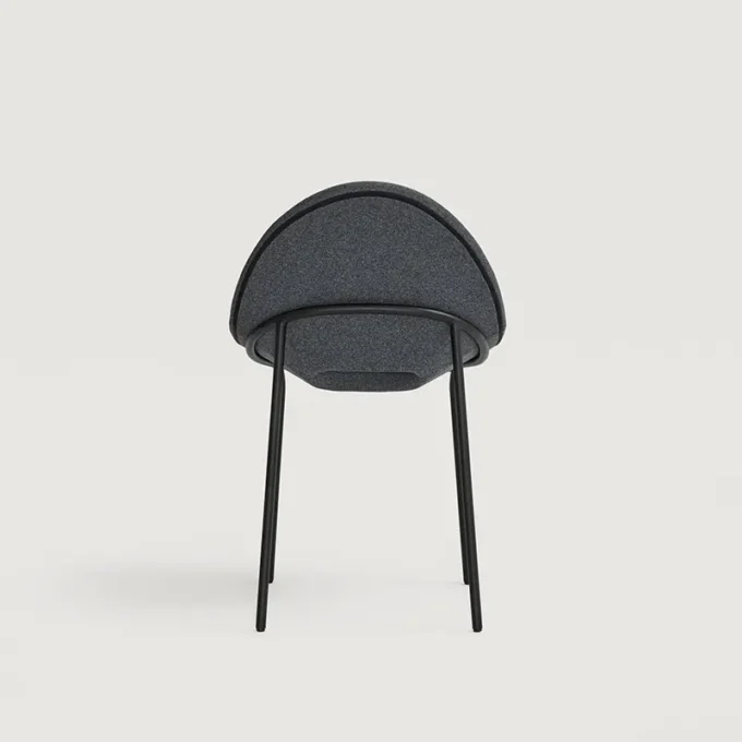 Chaise en métal et tissu Capdell LEIZU 2411VT