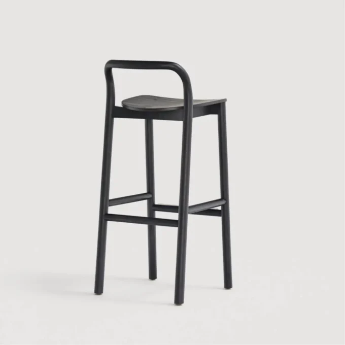 Tabouret en bois de frêne massif Capdell CECILE 2349SM