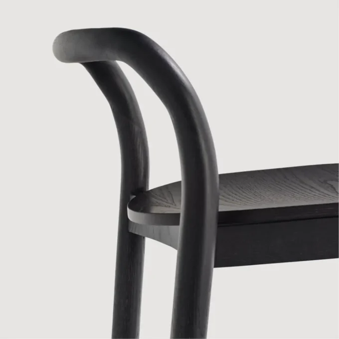 Tabouret en bois de frêne massif Capdell CECILE 2349SM