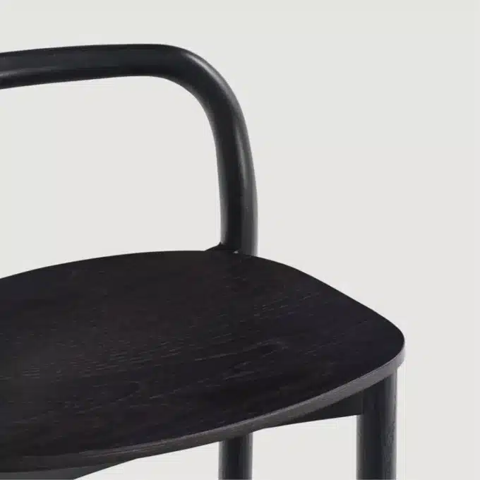 Tabouret en bois de frêne massif Capdell CECILE 2349SM