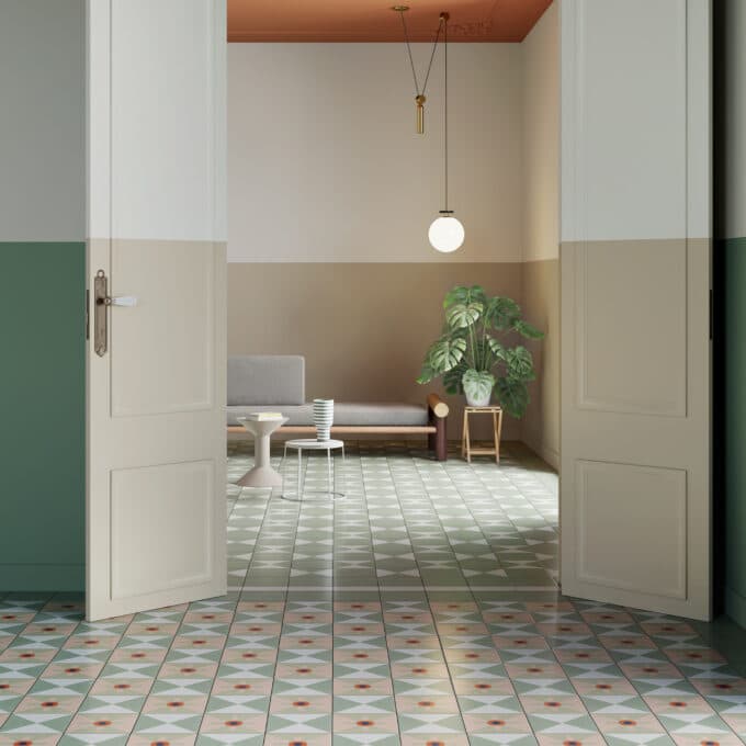 Carrelage décoratif Mattonelle Margherita CONES 20,5x20,5 par Mutina