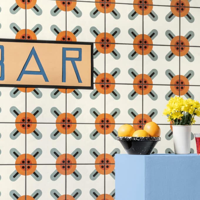 Carrelage décoratif Mattonelle Margherita CORNERS 20,5x20,5 par Mutina