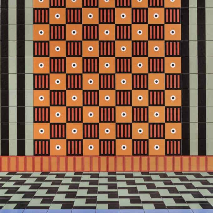 Carrelage décoratif Mattonelle Margherita MARGHE HALF BLACK 10,1x20,5 par Mutina