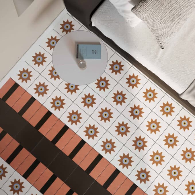 Carrelage décoratif Mattonelle Margherita STAR 20,5x20,5 par Mutina