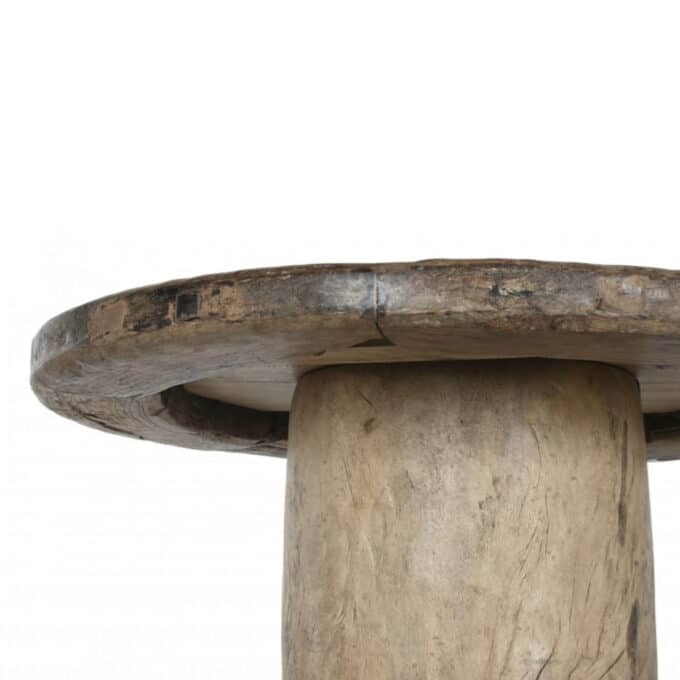 Table de repas en teck recyclé FORMENTERA ronde 110 cm