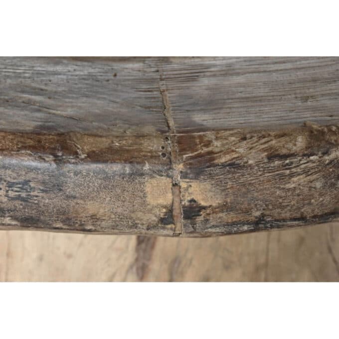 Table de repas en teck recyclé FORMENTERA ronde 110 cm