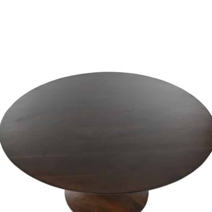 Table de repas en acacia VALLDEMOSSA ronde diamètre 136 cm