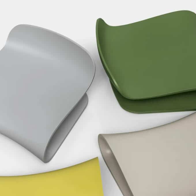 Tabouret bas Kristalia BCN acier laqué assise h.66 Réf. 05BCN02