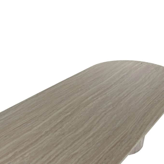 Table de repas ovale 220x100 effet travertin SOFIA