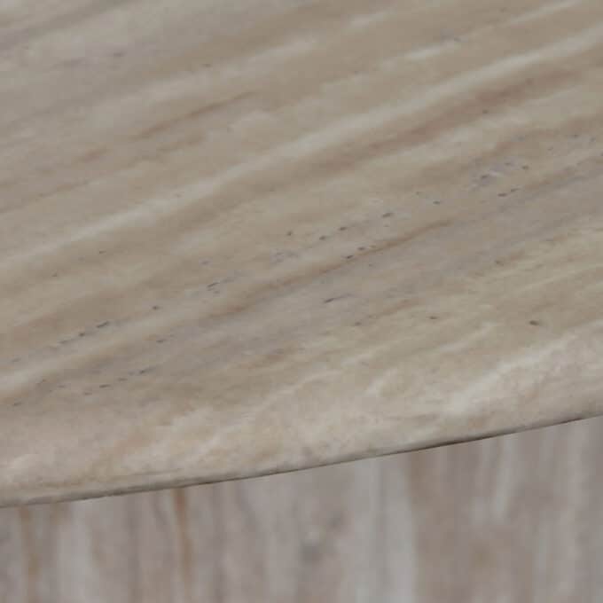 Table de repas ovale 220x100 effet travertin SOFIA