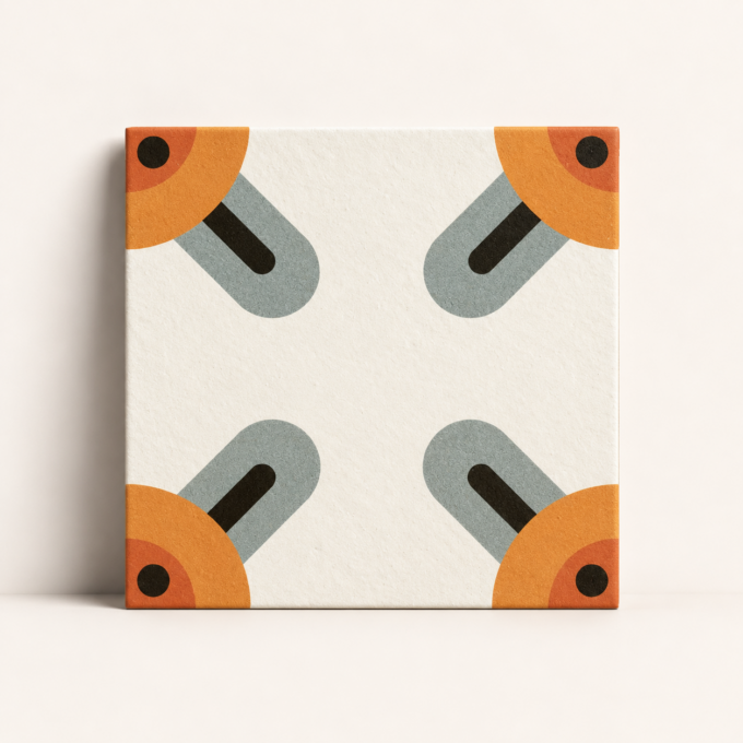 Carrelage décoratif Mattonelle Margherita CORNERS 20,5x20,5 par Mutina