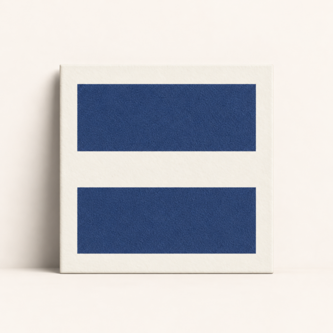 Carrelage décoratif Margherita DOUBLE BLUE 20,5x20,5 par Mutina
