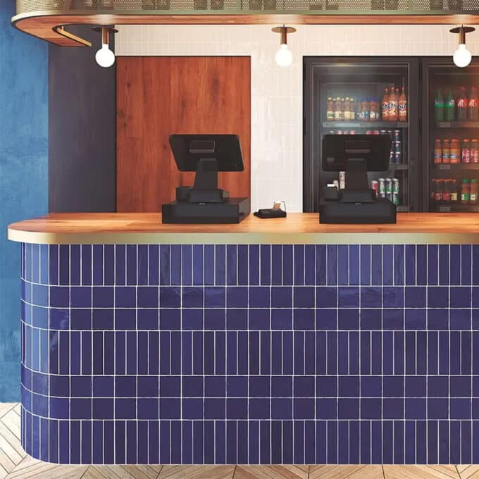 Carrelage mural décoratif Cevica Zellij AZUL COBALTO 10x10