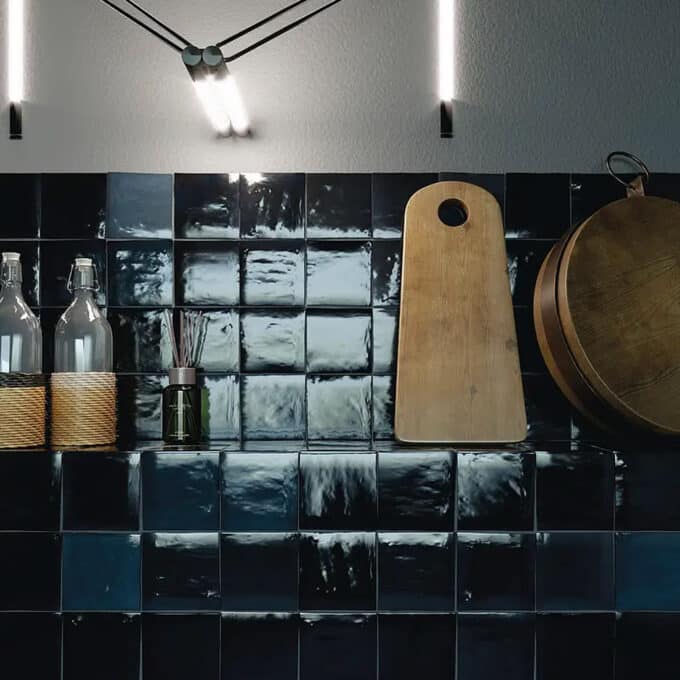 Carrelage mural décoratif Cevica Zellij NEGRO 10x10