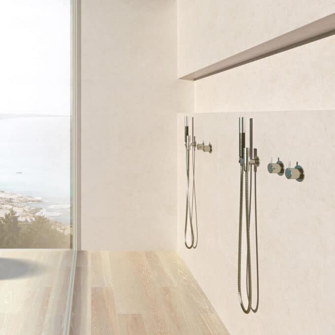 Carrelage aspect pierre Living Ceramics BERA WHITE Soft Textured 120x120