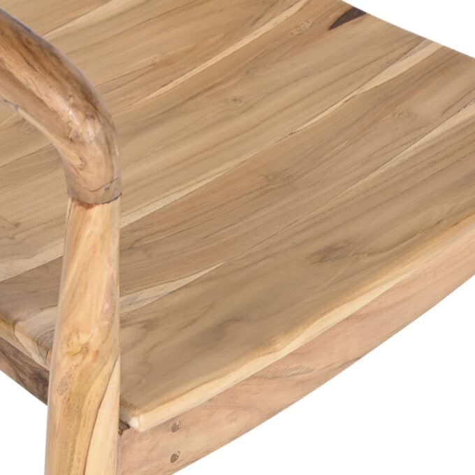 Chaise artisanale en teck massif PAROS
