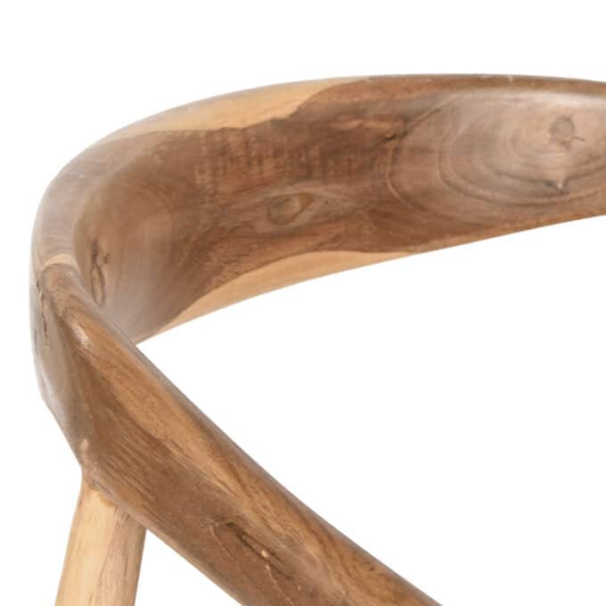 Chaise artisanale en teck massif PAROS