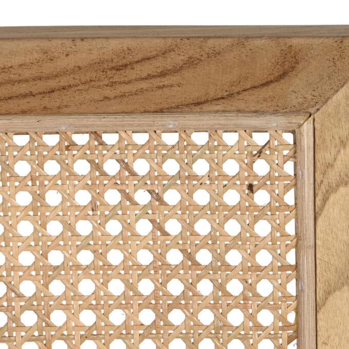 Chaise artisanale en teck massif et rotin VALPOLICELLA