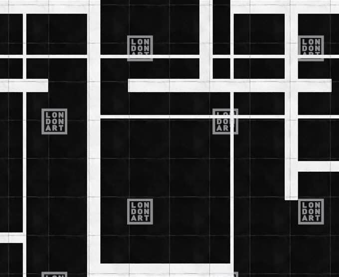 Papier peint panoramique sur mesure TATTOO par Gio Pagani pour London Art