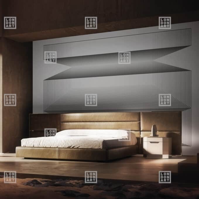 Papier peint panoramique sur mesure LIZARD par Gio Pagani pour London Art