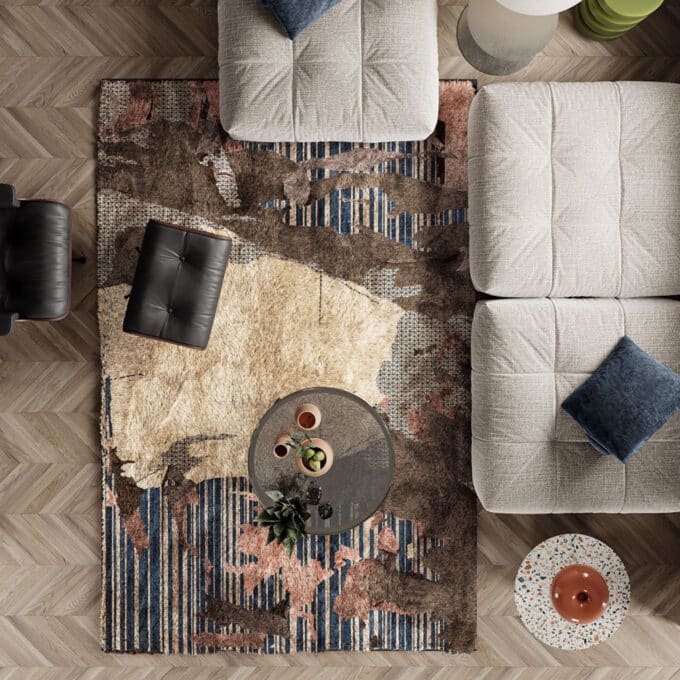 Tapis contemporain POSTER par Inkiostro Bianco