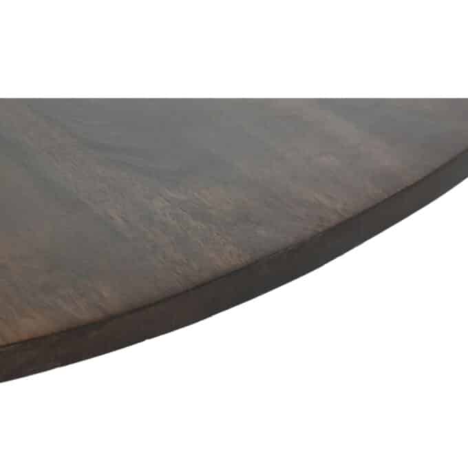 Table de repas ronde en manguier foncé PIENZA diamètre 120