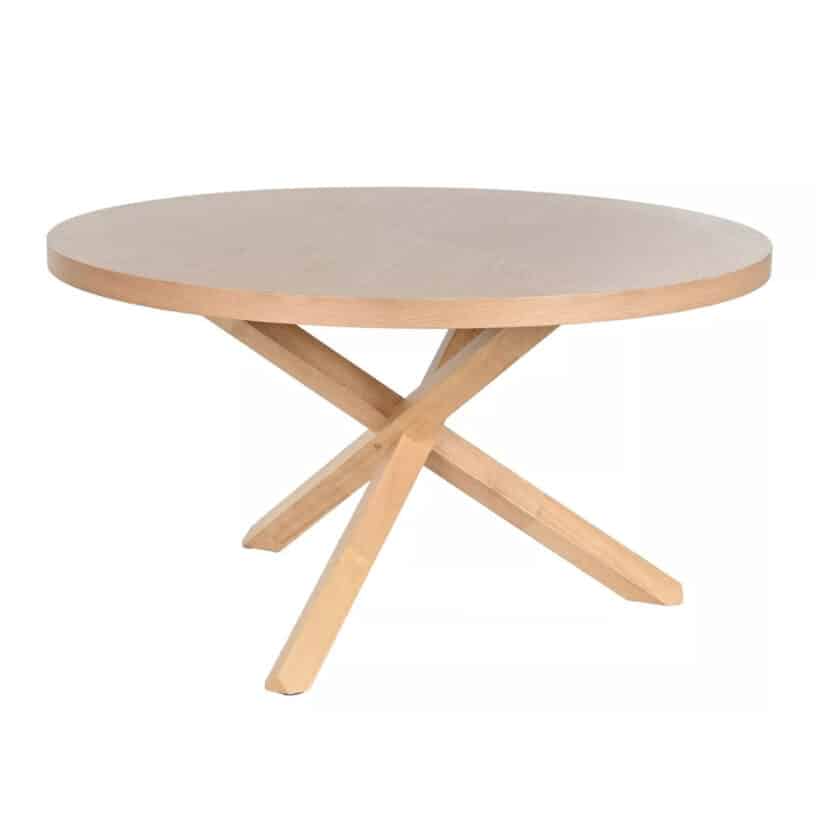 Table de repas ronde en bois clair NOLITA diamètre 137