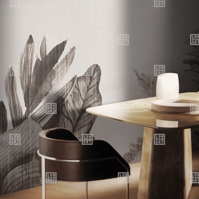 Papier peint panoramique sur mesure HUNG UP ON A DREAM par Gio Pagani pour London Art