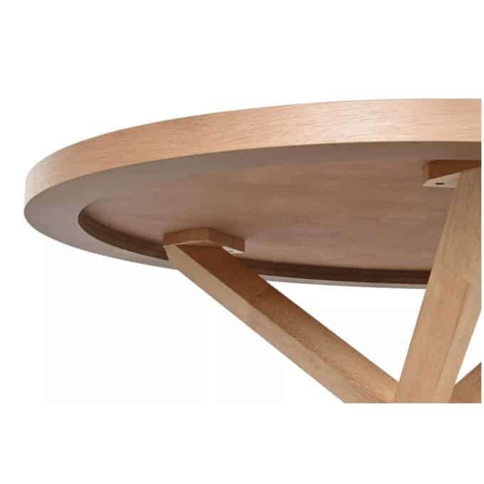 Table de repas ronde en bois clair NOLITA diamètre 137