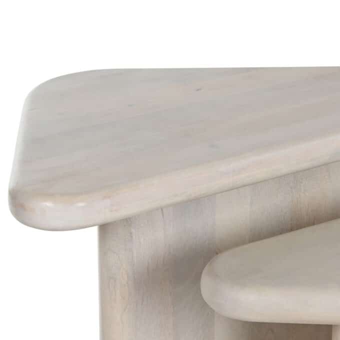 Set de 2 tables basses en bois de manguier GRAND TRAVERS